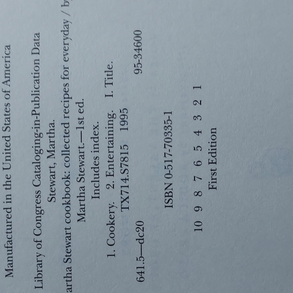 Cook Book Martha Stewart. 1st edition - Picture 5 of 10